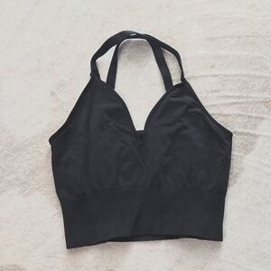 Free People Movement Good Karma V-Neck Cross Sportbra Bra M/L NEW! IR